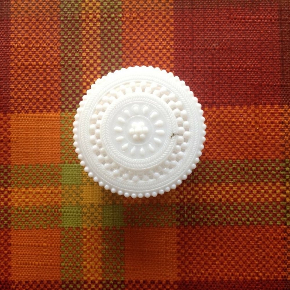6pcs White Round Plastic Box Wedding First Communion Baptism Favor Decoration